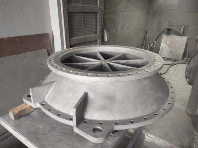 Jateamento com granalha de aço Arpex Pinturas Industriais, Eletrostática e Jateamento.